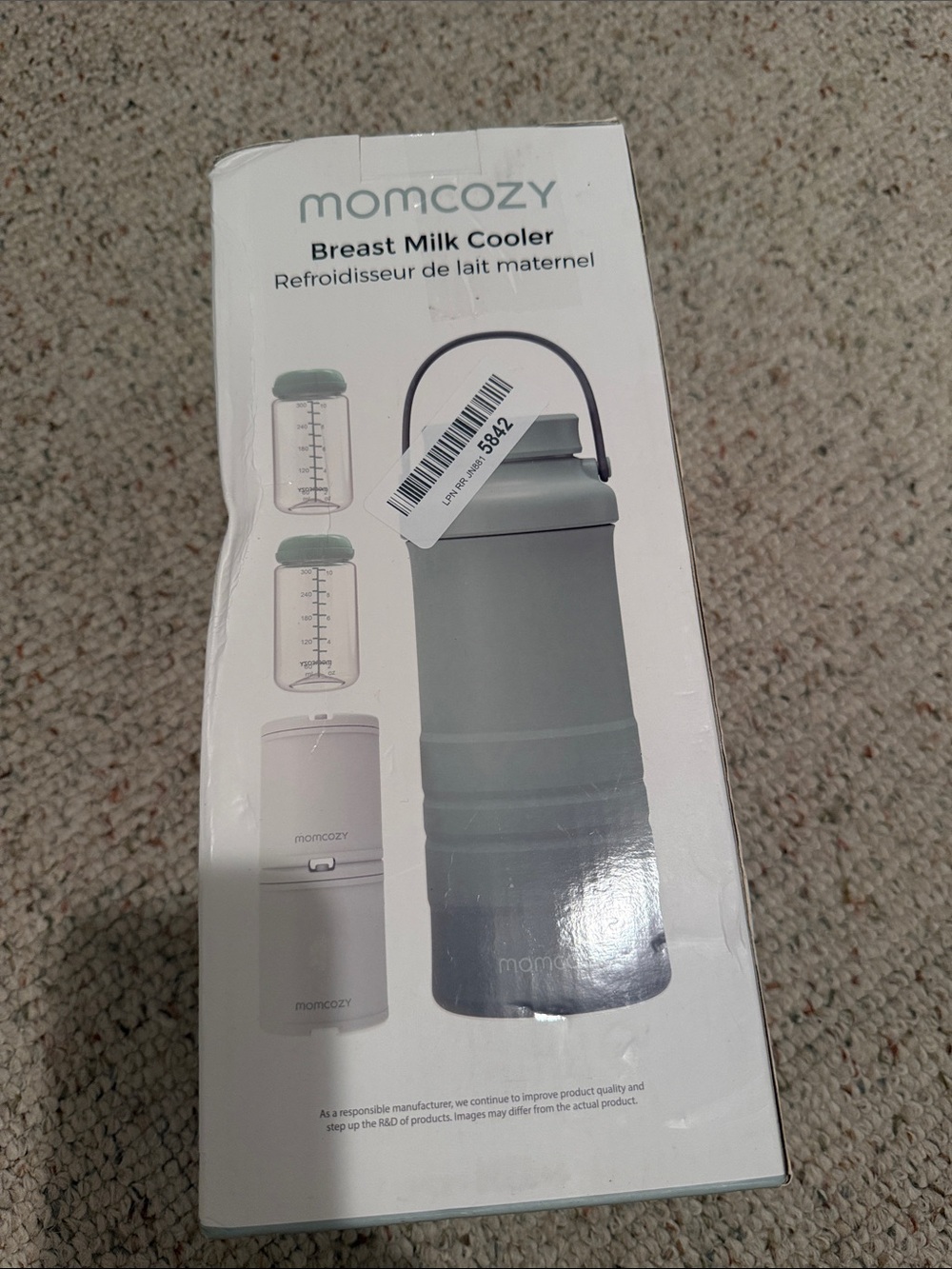 Momcozy Green Breast Milk Cooler - Portable Insulated Bottle Carrier